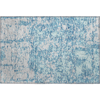 Piper Looms Mayfield Abstract AMF946 Teal Machine Washable Area Rug Scatter Main Image