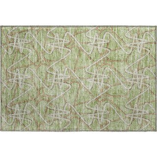 Piper Looms Mayfield Geometric AMF947 Aloe Machine Washable Area Rug Scatter Main Image