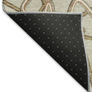 Piper Looms Mayfield Geometric AMF947 Beige Machine Washable Area Rug Backing Image