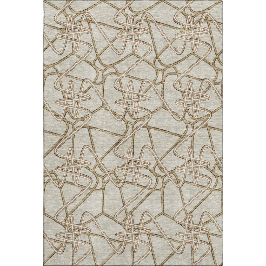 Piper Looms Mayfield Geometric AMF947 Beige Machine Washable Area Rug main image