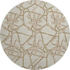 Piper Looms Mayfield Geometric AMF947 Beige Machine Washable Area Rug Round Main Image