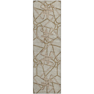 Piper Looms Mayfield Geometric AMF947 Beige Machine Washable Area Rug Runner Main Image