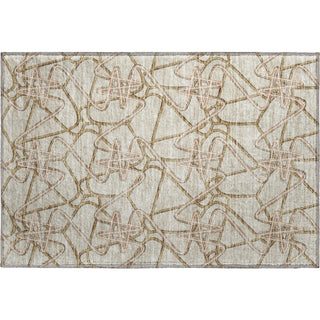 Piper Looms Mayfield Geometric AMF947 Beige Machine Washable Area Rug Scatter Main Image