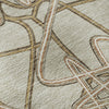 Piper Looms Mayfield Geometric AMF947 Beige Machine Washable Area Rug Swatch Image