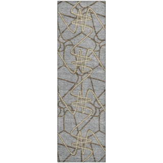 Piper Looms Mayfield Geometric AMF947 Gray Machine Washable Area Rug Runner Main Image