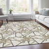 Piper Looms Mayfield Geometric AMF947 Ivory Machine Washable Area Rug Lifestyle Image Feature