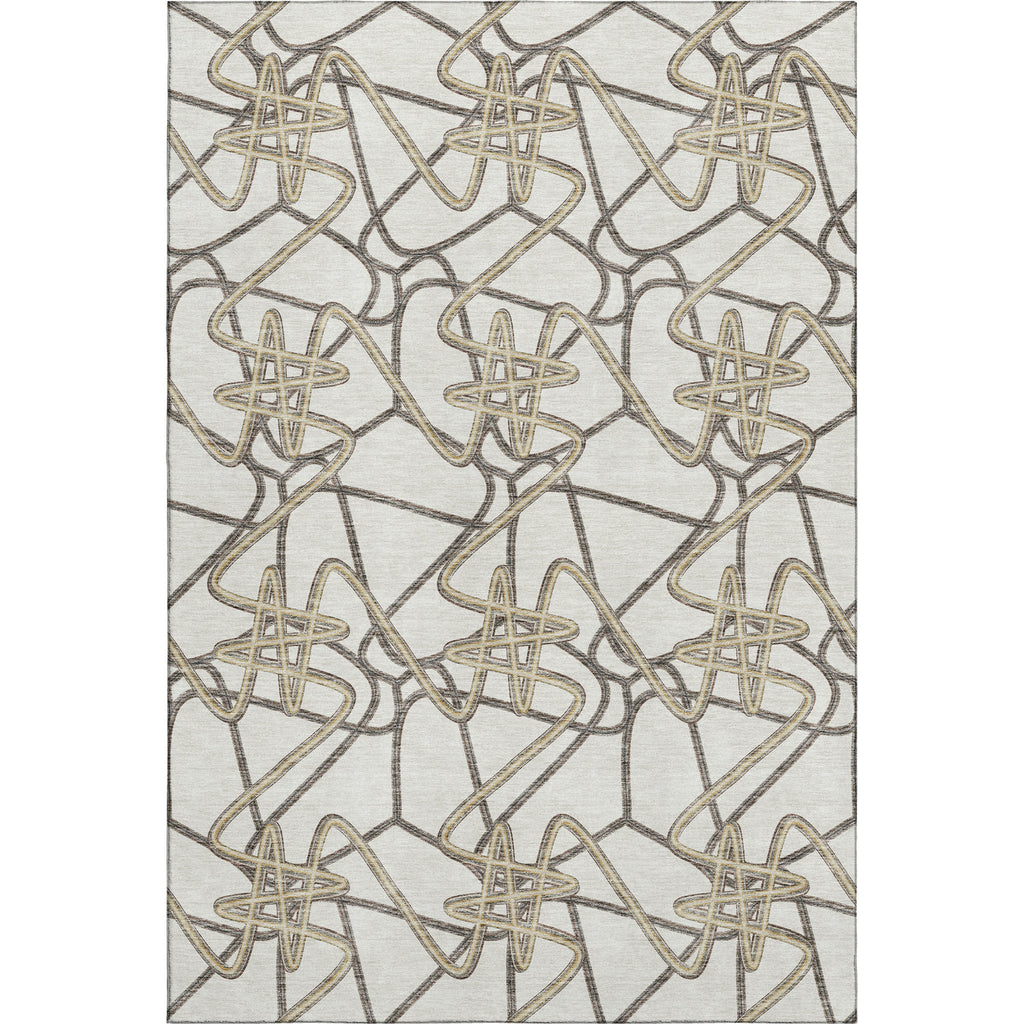 Piper Looms Mayfield Geometric AMF947 Ivory Machine Washable Area Rug main image