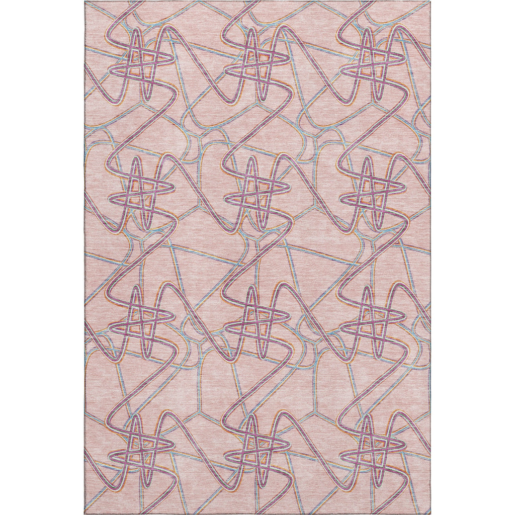 Piper Looms Mayfield Geometric AMF947 Pink Machine Washable Area Rug main image