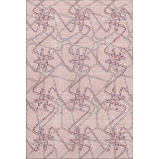 Piper Looms Mayfield Geometric AMF947 Pink Machine Washable Area Rug main image