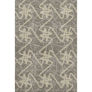 Piper Looms Mayfield Geometric AMF947 Taupe Machine Washable Area Rug main image