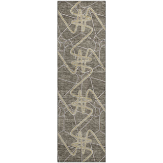 Piper Looms Mayfield Geometric AMF947 Taupe Machine Washable Area Rug Runner Main Image