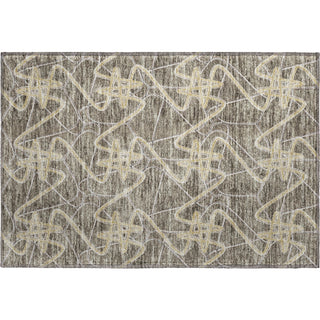 Piper Looms Mayfield Geometric AMF947 Taupe Machine Washable Area Rug Scatter Main Image