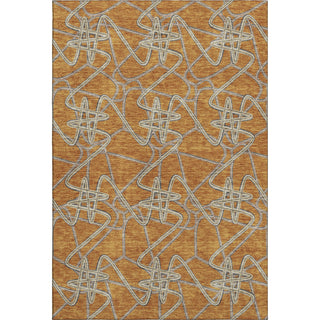 Piper Looms Mayfield Geometric AMF947 Terracotta Machine Washable Area Rug main image