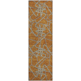 Piper Looms Mayfield Geometric AMF947 Terracotta Machine Washable Area Rug Runner Main Image