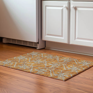 Piper Looms Mayfield Geometric AMF947 Terracotta Machine Washable Area Rug Scatter Lifestyle Image Feature