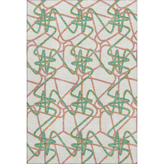 Piper Looms Mayfield Geometric AMF947 White Machine Washable Area Rug main image