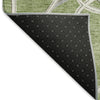 Piper Looms Mayfield Geometric AMF948 Aloe Machine Washable Area Rug Backing Image