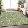 Piper Looms Mayfield Geometric AMF948 Aloe Machine Washable Area Rug Lifestyle Image Feature