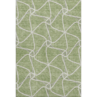Piper Looms Mayfield Geometric AMF948 Aloe Machine Washable Area Rug main image