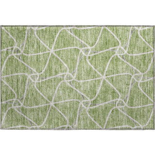 Piper Looms Mayfield Geometric AMF948 Aloe Machine Washable Area Rug Scatter Main Image