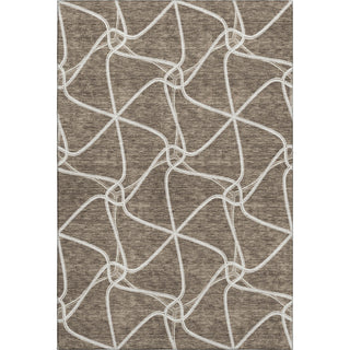 Piper Looms Mayfield Geometric AMF948 Brown Machine Washable Area Rug main image