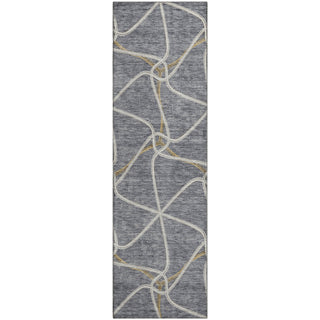 Piper Looms Mayfield Geometric AMF948 Gray Machine Washable Area Rug Runner Main Image