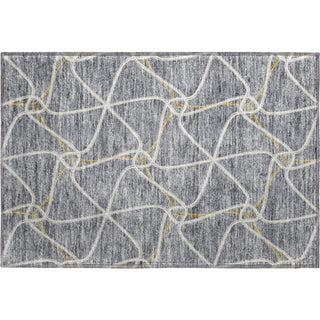 Piper Looms Mayfield Geometric AMF948 Gray Machine Washable Area Rug Scatter Main Image