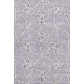 Piper Looms Mayfield Geometric AMF948 Lavender Machine Washable Area Rug main image