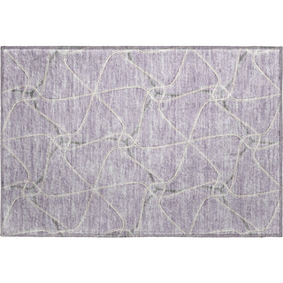 Piper Looms Mayfield Geometric AMF948 Lavender Machine Washable Area Rug Scatter Main Image