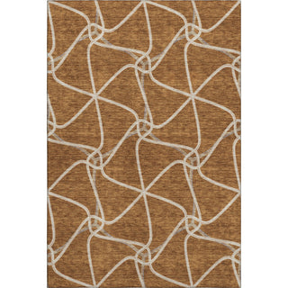 Piper Looms Mayfield Geometric AMF948 Paprika Machine Washable Area Rug main image