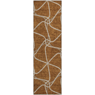 Piper Looms Mayfield Geometric AMF948 Paprika Machine Washable Area Rug Runner Main Image