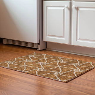 Piper Looms Mayfield Geometric AMF948 Paprika Machine Washable Area Rug Scatter Lifestyle Image Feature
