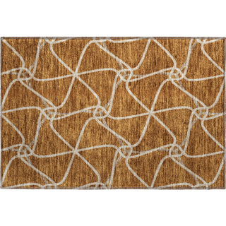 Piper Looms Mayfield Geometric AMF948 Paprika Machine Washable Area Rug Scatter Main Image