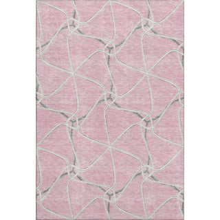 Piper Looms Mayfield Geometric AMF948 Pink Machine Washable Area Rug main image