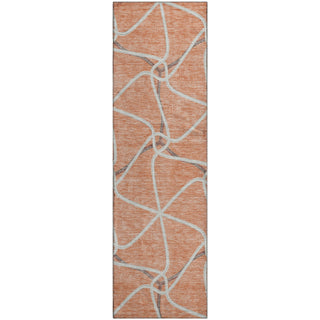 Piper Looms Mayfield Geometric AMF948 Salmon Machine Washable Area Rug Runner Main Image
