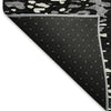 Piper Looms Mayfield Abstract AMF949 Black Machine Washable Area Rug Backing Image