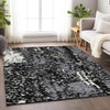 Piper Looms Mayfield Abstract AMF949 Black Machine Washable Area Rug Lifestyle Image Feature