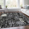 Piper Looms Mayfield Abstract AMF949 Black Machine Washable Area Rug Lifestyle Image Feature