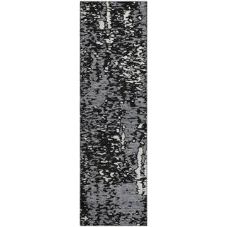 Piper Looms Mayfield Abstract AMF949 Black Machine Washable Area Rug Runner Main Image