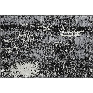 Piper Looms Mayfield Abstract AMF949 Black Machine Washable Area Rug Scatter Main Image