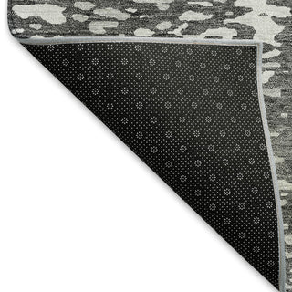 Piper Looms Mayfield Abstract AMF949 Charcoal Machine Washable Area Rug Backing Image
