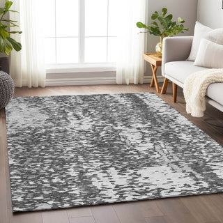 Piper Looms Mayfield Abstract AMF949 Charcoal Machine Washable Area Rug Lifestyle Image Feature