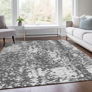 Piper Looms Mayfield Abstract AMF949 Charcoal Machine Washable Area Rug Lifestyle Image Feature