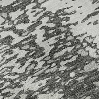 Piper Looms Mayfield Abstract AMF949 Charcoal Machine Washable Area Rug Swatch Image