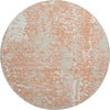 Piper Looms Mayfield Abstract AMF949 Coral Machine Washable Area Rug Round Main Image
