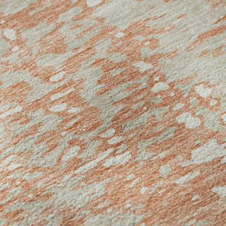 Piper Looms Mayfield Abstract AMF949 Coral Machine Washable Area Rug Swatch Image