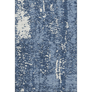 Piper Looms Mayfield Abstract AMF949 Denim Machine Washable Area Rug main image