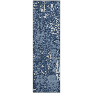 Piper Looms Mayfield Abstract AMF949 Denim Machine Washable Area Rug Runner Main Image