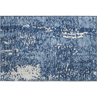 Piper Looms Mayfield Abstract AMF949 Denim Machine Washable Area Rug Scatter Main Image