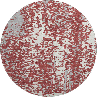 Piper Looms Mayfield Abstract AMF949 Garnet Machine Washable Area Rug Round Main Image